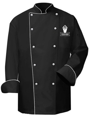 Premium Black Double-Breasted Chef Coat